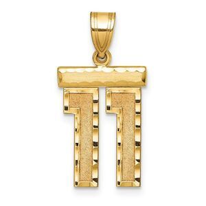 14K Yellow Gold, Varsity Collection, Medium D/C Pendant Number 11